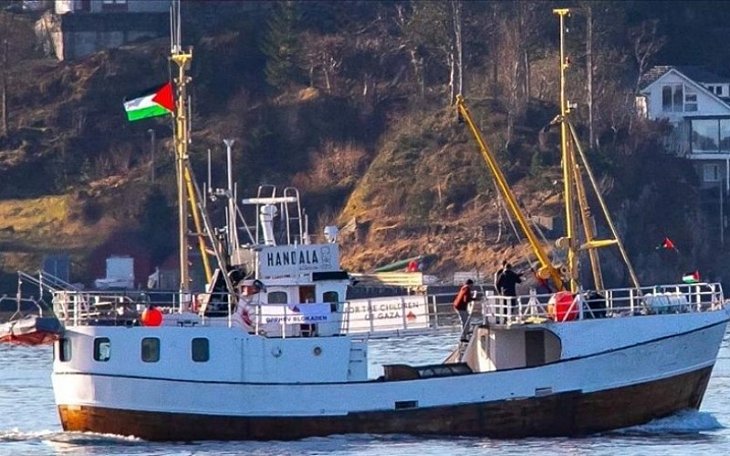 Aktivistler Handala gemisi ile Gazze'ye gitmeye hazırlanıyor Aktivistler Handala gemisi ile Gazze'ye gitmeye hazırlanıyor