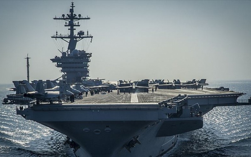 ABD'nin en büyük uçak gemisi 'USS Gerald R. Ford' Kızıldeniz'e ulaştı ABD'nin en büyük uçak gemisi 'USS Gerald R. Ford' Kızıldeniz'e ulaştı