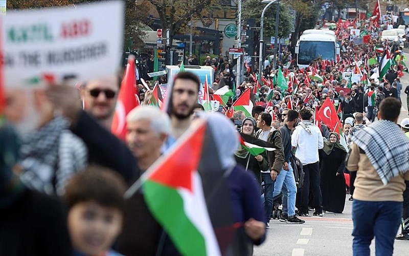 Venezuela, Kolombiya ve Brezilya'da Filistin'e destek gösterileri düzenlendi Venezuela, Kolombiya ve Brezilya'da Filistin'e destek gösterileri düzenlendi