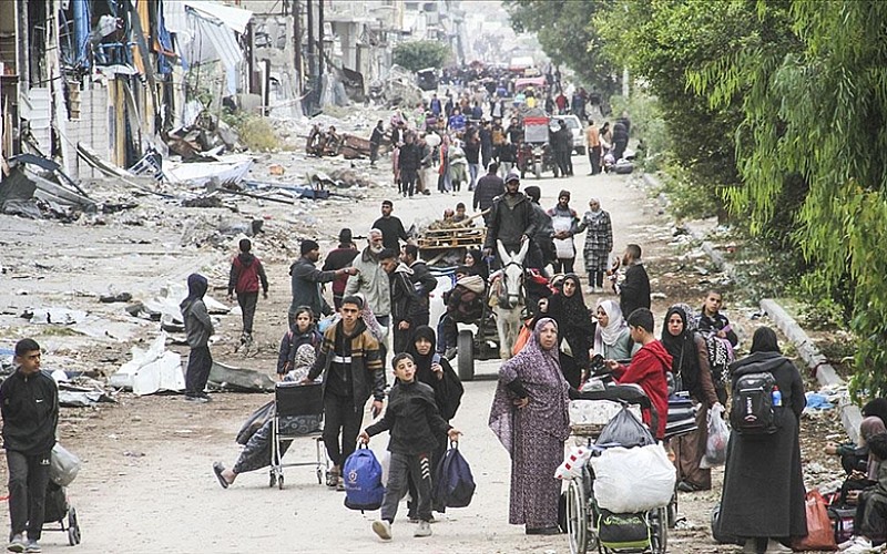 İsrail ordusundan Gazze'nin orta kesimlerindeki Filistinliler için sürgün emri İsrail ordusundan Gazze'nin orta kesimlerindeki Filistinliler için sürgün emri